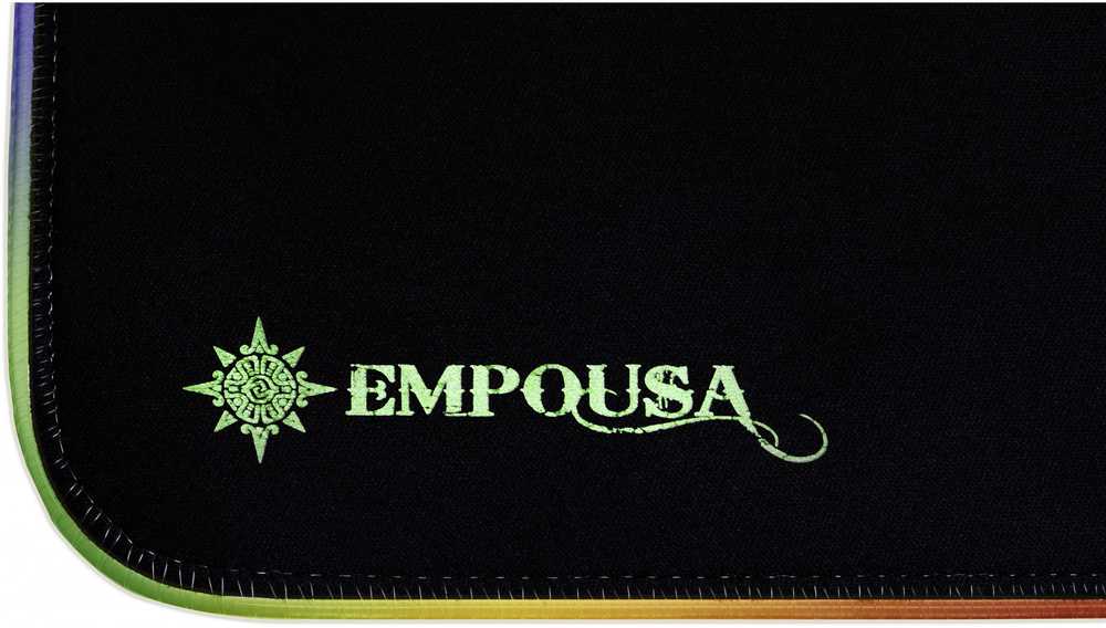 Pelė INCA EMPOUSA RGB 7 LED MOUSEPAD (770x295x3mm)