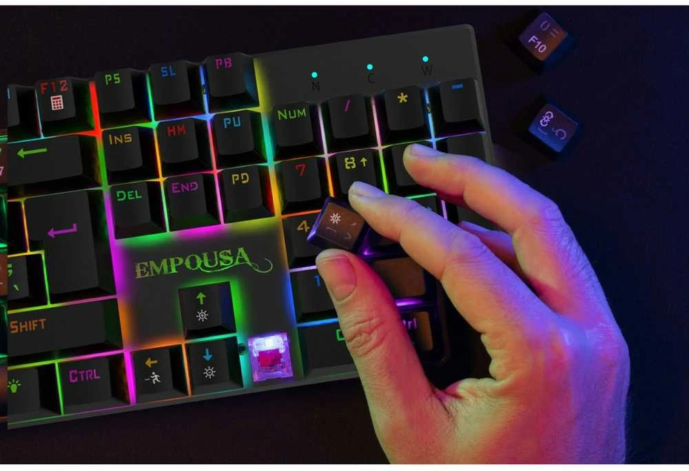 Klaviatūra HK Gaming Inca IKG-443 Gaming USB Juodas