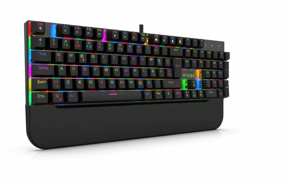 Klaviatūra HK Gaming Inca IKG-443 Gaming USB Juodas