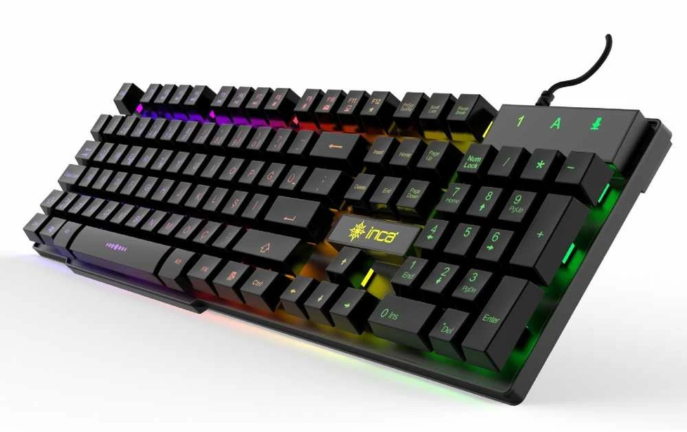 Incase INCA Klaviatūra žaidimams RGB/Mechanisch/USB 1.50m juodas retail