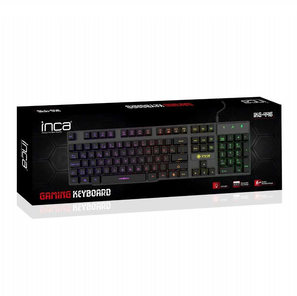 Incase INCA Klaviatūra žaidimams RGB/Mechanisch/USB 1.50m juodas retail