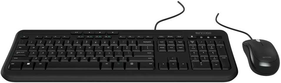 Klaviatūra Incase su laidu DESKTOP 600 FR LAYOUT - AZERTY Juodas FR LAYOUT