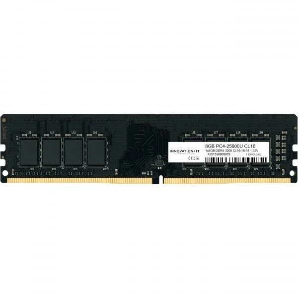 Juodas 8-chip DDR4 operatyviosios atminties modulis