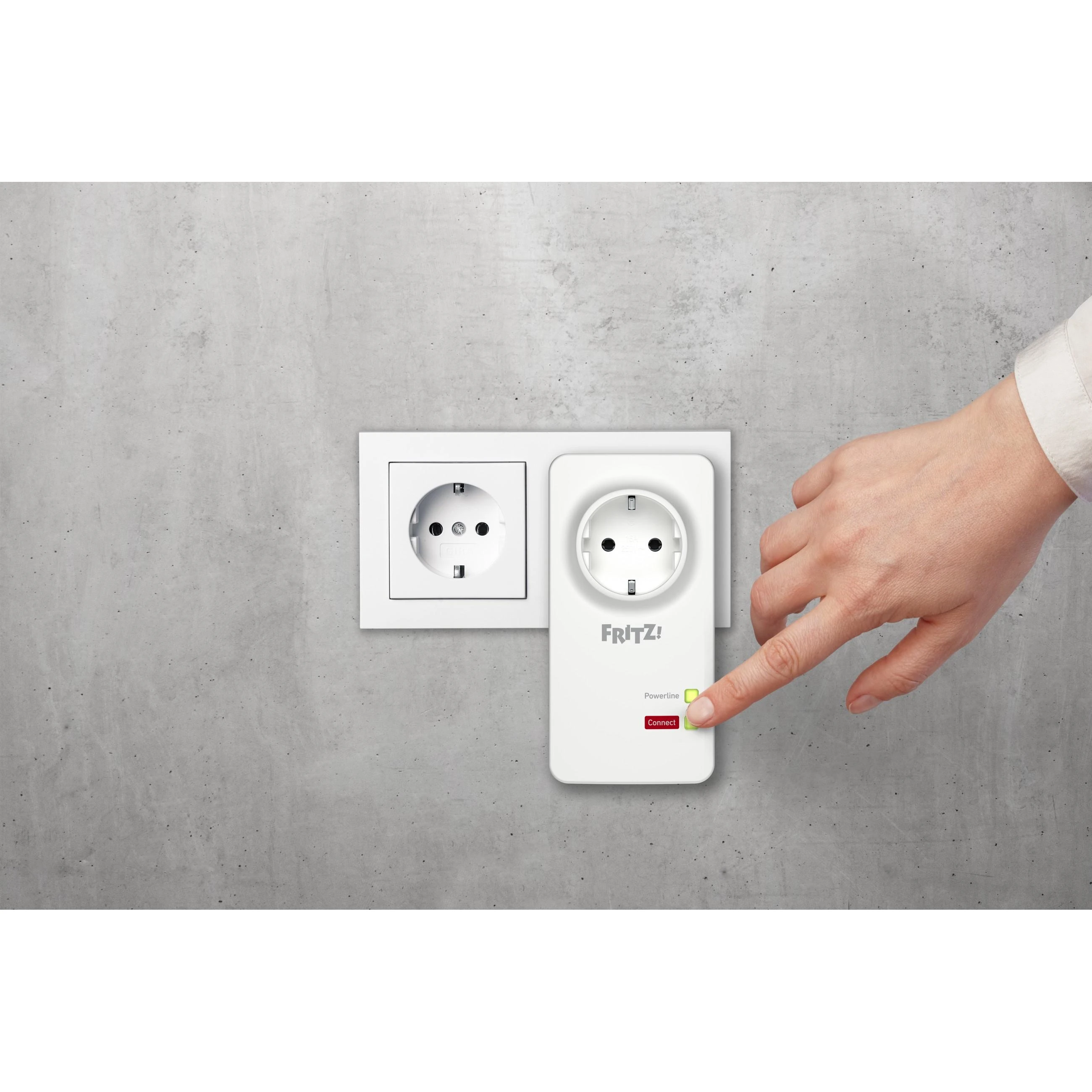 AVM FRITZ!Powerline 1220E 1200 Mbit/ai Ethernet LAN jungtis Balta 1 vnt