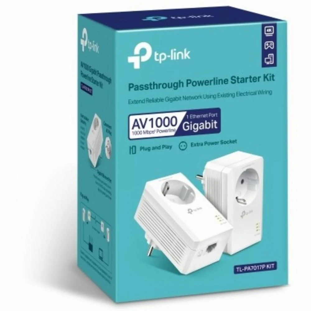 Maršrutizatorius TP-Link TL-PA7019P KIT 1000 Mbit/s Ethernet LAN jungtis Balta 2 vnt.