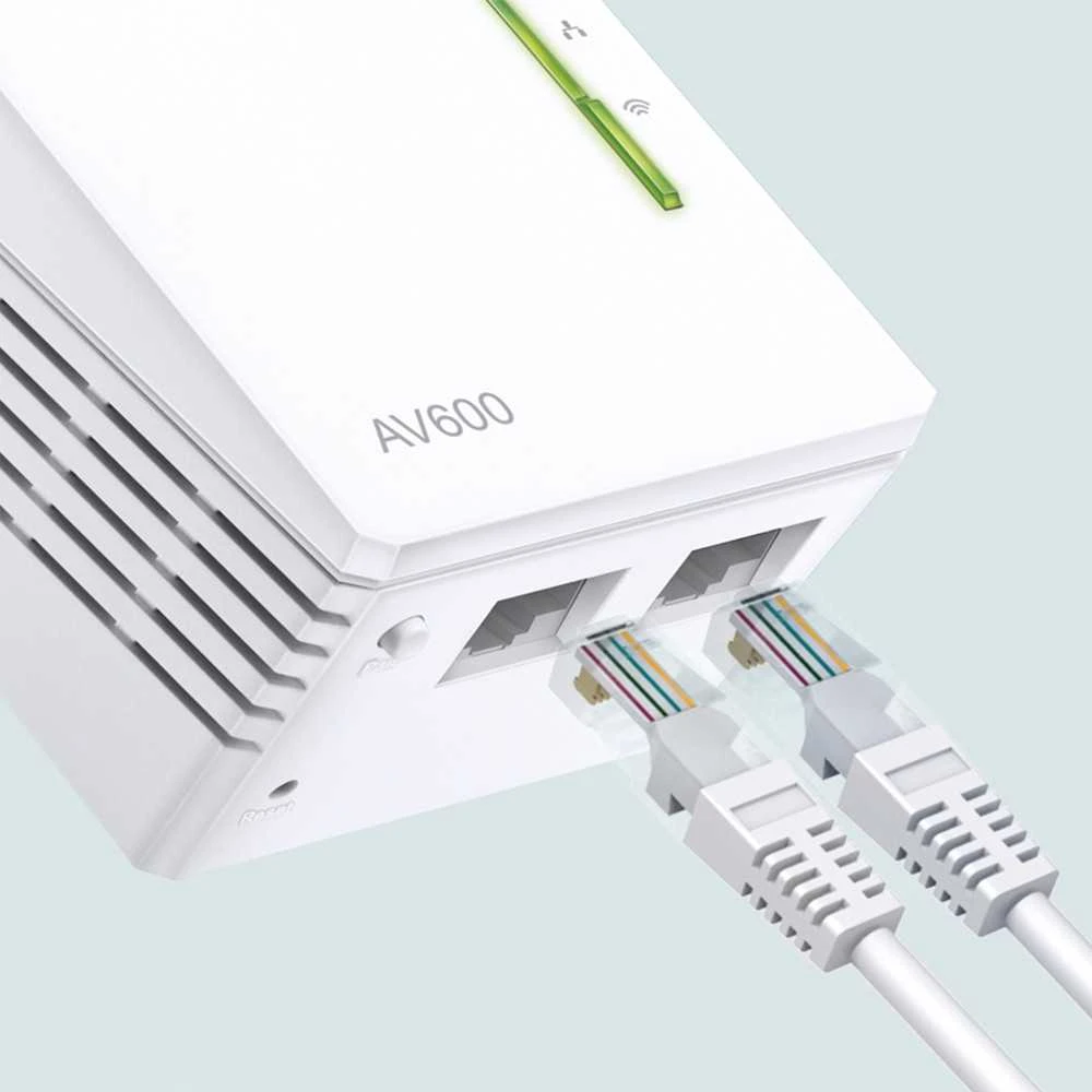 TP-LINK TL-WPA4220 „PowerLine“ tinklo adapteris 500 Mbit/ai Ethernet LAN jungtis „Wi-Fi“ Balta 1 vnt