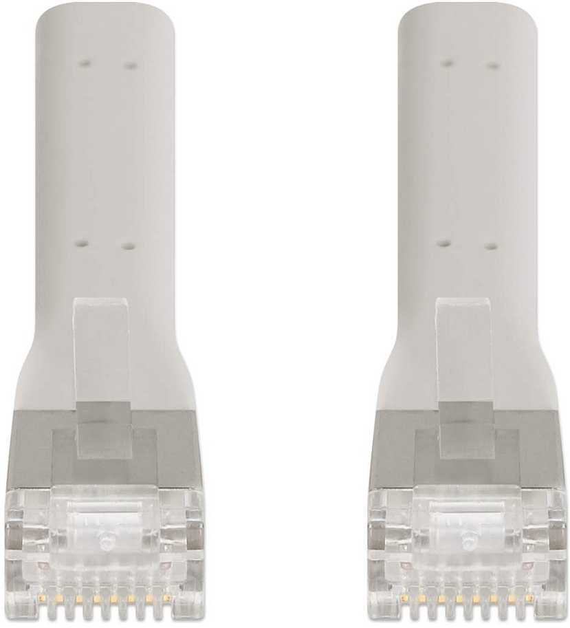 Intellinet Kabelis krosowe Flexi Cat6a F/FTP 0.5m 10G miedź pilka (745123)