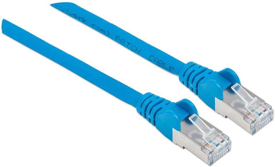 Mėlynas INTELLINET LSOH tinklo kabelis, Cat6, SFTP RJ45 vyriškas / RJ45 vyriškas, 1,0 m (3,0 pėdos), Mėlyna, 735315