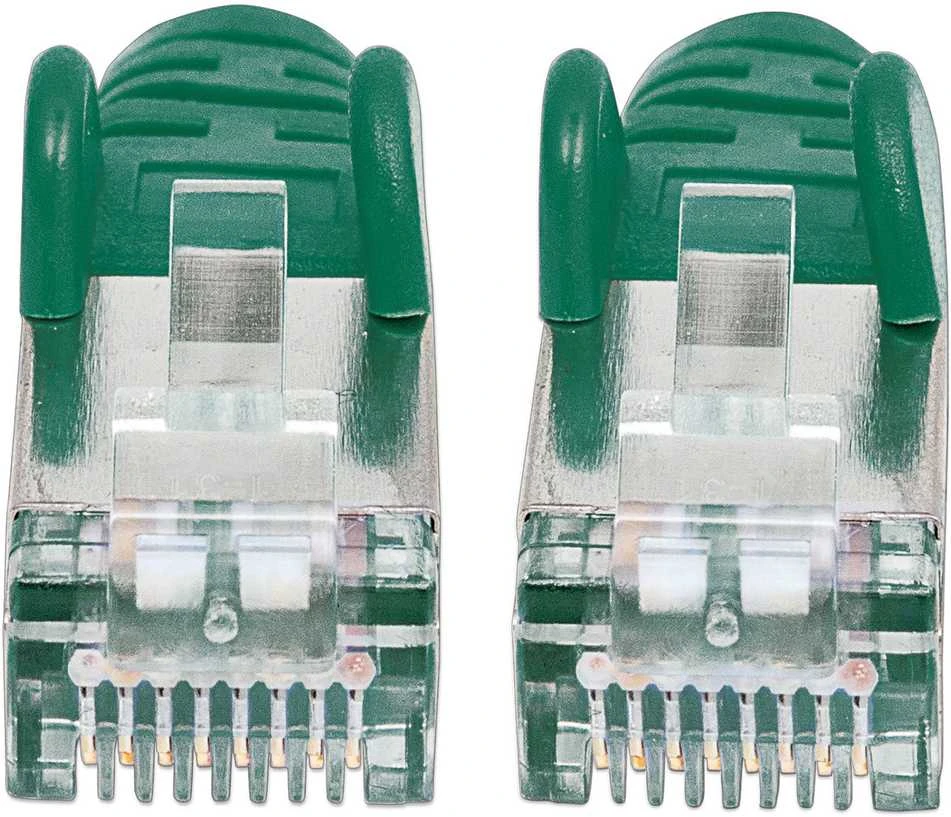 INTELLINET LSOH tinklo kabelis, Cat6, SFTP RJ45 vyriškas / RJ45 vyriškas, 1,0 m (3 pėdos), Žalias, 735322