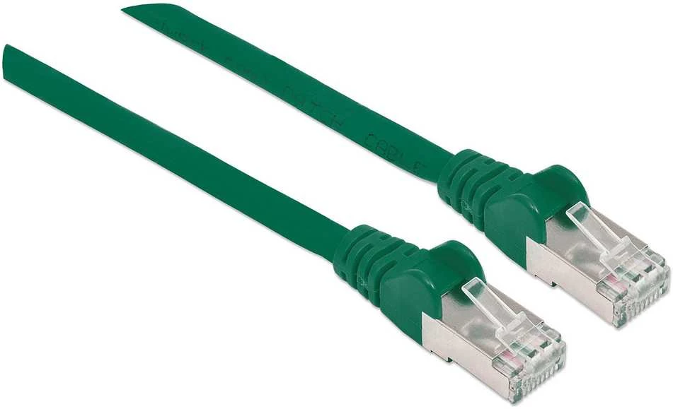 INTELLINET LSOH tinklo kabelis, Cat6, SFTP RJ45 vyriškas / RJ45 vyriškas, 1,0 m (3 pėdos), Žalias, 735322