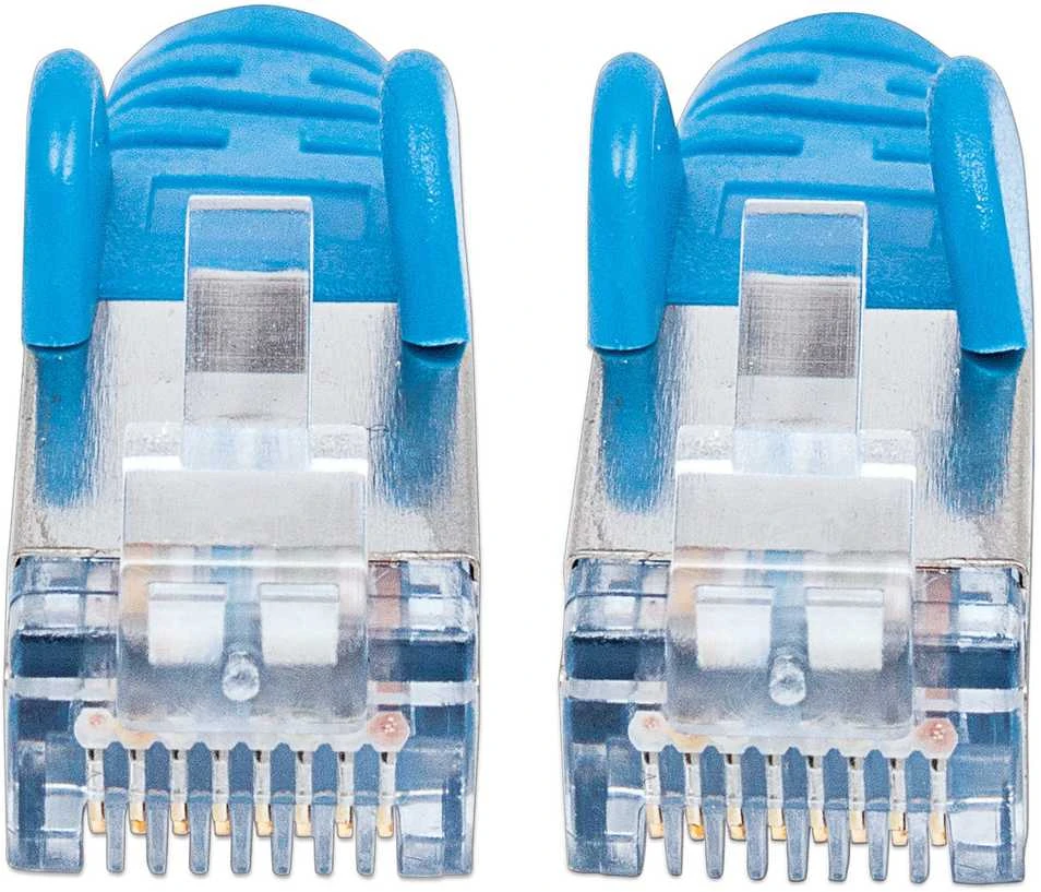 Mėlynas INTELLINET LSOH tinklo kabelis, Cat6, SFTP RJ45 vyriškas / RJ45 vyriškas, 1,0 m (3,0 pėdos), Mėlyna, 735315