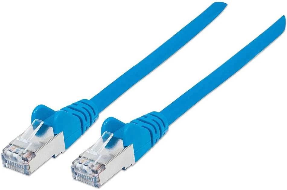 Mėlynas INTELLINET LSOH tinklo kabelis, Cat6, SFTP RJ45 vyriškas / RJ45 vyriškas, 1,0 m (3,0 pėdos), Mėlyna, 735315