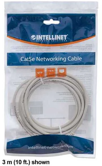 INTELLINET UTP LAN Cat6, kabelis, pleistras, 3.0m, pilkas, 334129