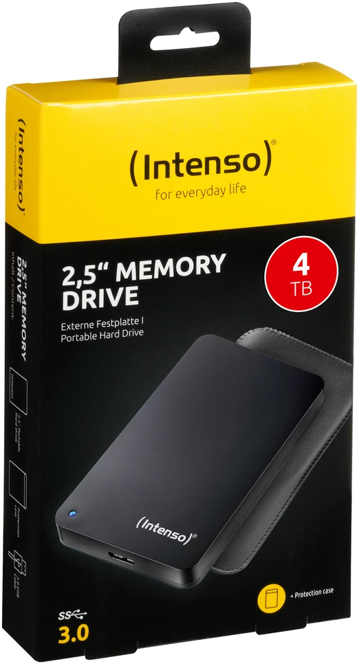 Intenso 2.5 Išorinis kietasis diskas HDD 3.0 4TB Memory Drive 6023512