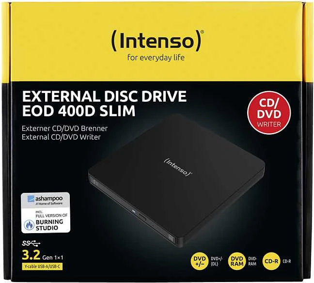 DVD RW USB3.2 EXT/Juodas 5401400 INTENSO