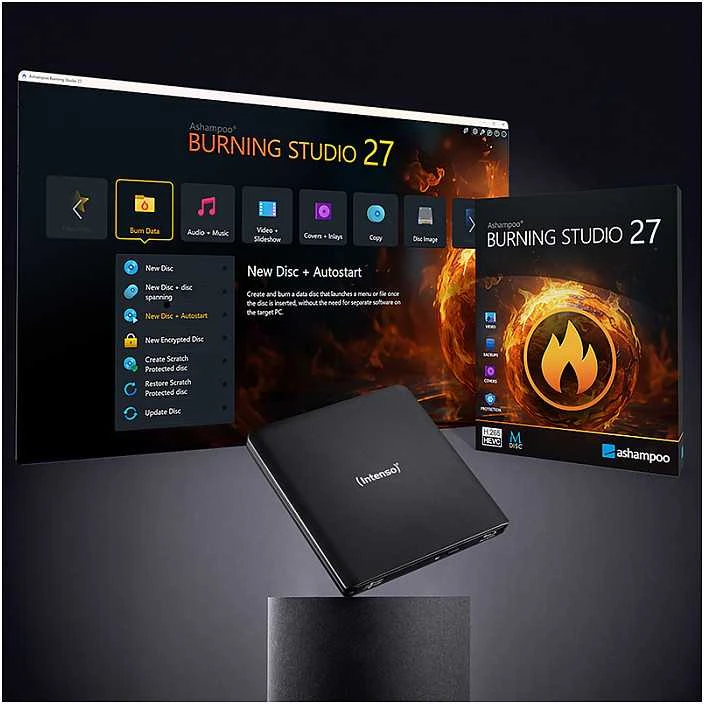 Išorinis „Blu-ray Intenso“ diskų įrenginys „Blu-ray“ įrašymo įrenginys EOD 500BD