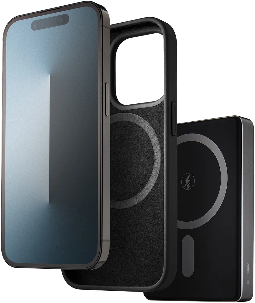 „Intenso Powerbank MW10000“ pilka 10000 mAh magnetinė belaidė baterija