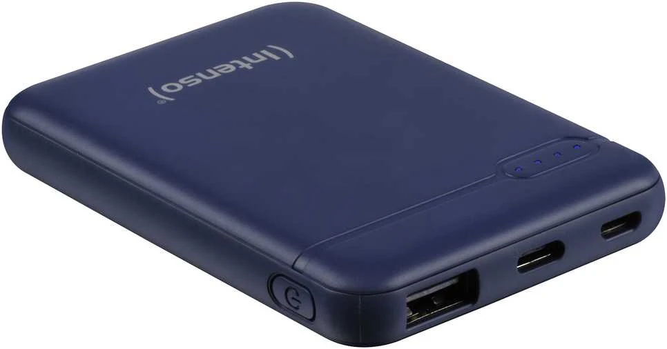 Intenso Powerbank XS5000 mėlyna 5000 mAh įsk. USB nuo A iki C tipo