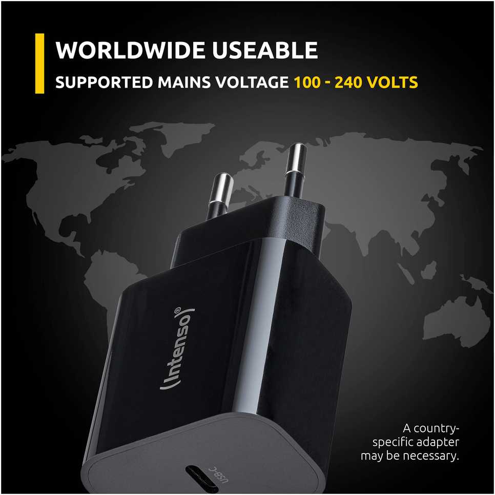 Intenso 7802010 maitinimo adapteris/inverteris Vidinis 20 W Juodas