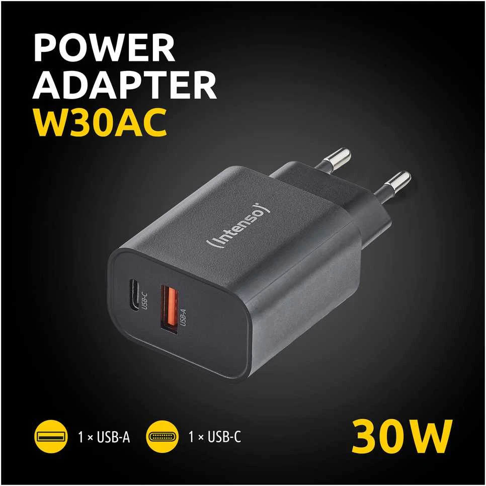 Intenso 30W USB-C ir USB-A sieninis kroviklis