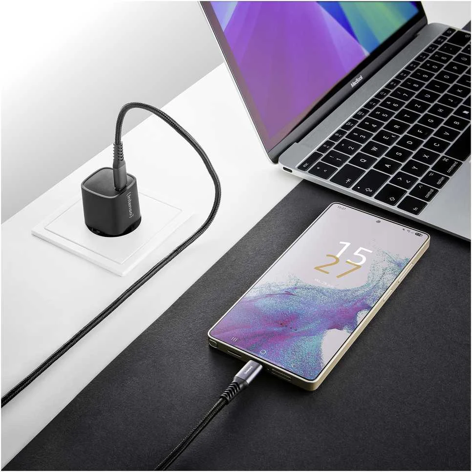 Intenso maitinimo adapteris W30C² GaN juodas 1x USB-C 30W