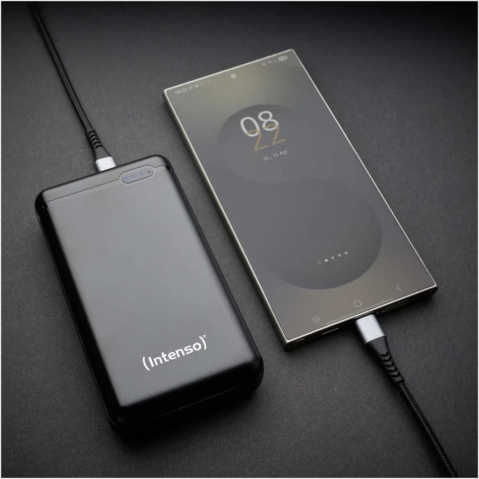 Intenso Powerbank XS20000 juoda 20000 mAh įsk. USB nuo A iki C tipo