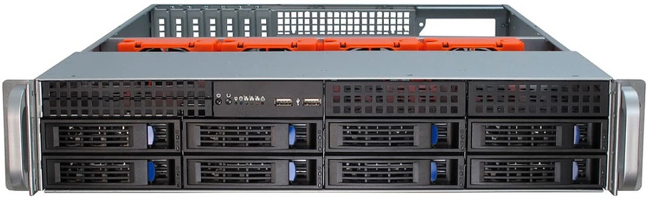 Inter-Tech Case IPC Storage 2U-2408 be maitinimo šaltinio