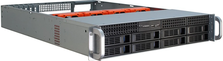 Inter-Tech Case IPC Storage 2U-2408 be maitinimo šaltinio