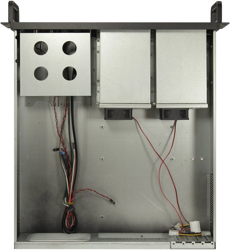 Inter-Tech IPC 2U-2504, Server-case - juodas, 2 Hheneinheiten