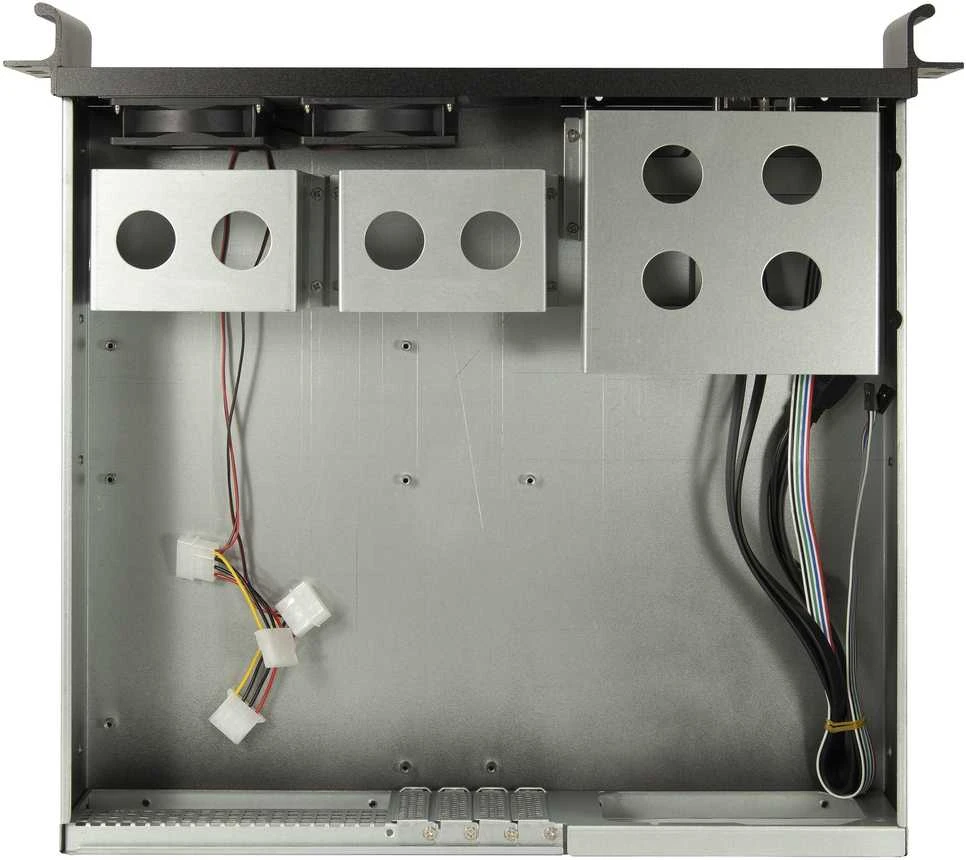 Inter-Tech IPC 2U-K-240L (juodas, 2 Hheneinheiten)
