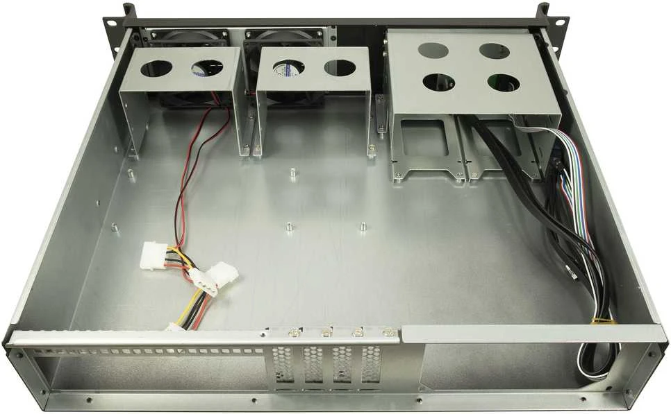 Inter-Tech IPC 2U-K-240L (juodas, 2 Hheneinheiten)