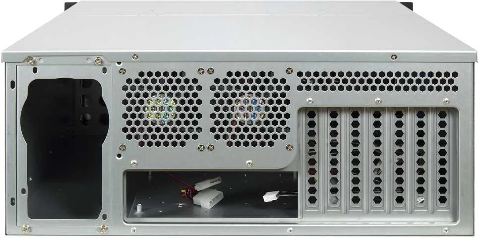 „Inter-Tech IPC Storage 4U-4708“, serverio korpusas - juodas