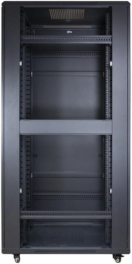 Inter-Tech 88887257, Laisvai stovinti serverių spinta, 42U, 800 kg, Juodas