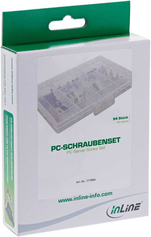 „InLine“ PC varžtų rinkinys, 94 dalys
