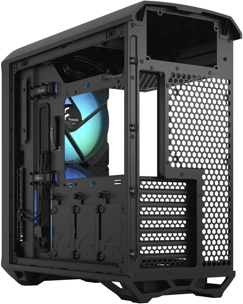 Fractal Design | Torrent Compact RGB TG Light Tint | šoninis langelis | ATX | Juoda