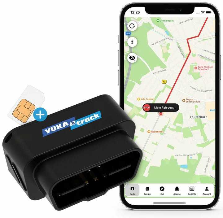 Modulinis GPS Ksix IoT YUKAtrack AIO GPS OBD2 automobilio sekiklis su SIM + duomenimis