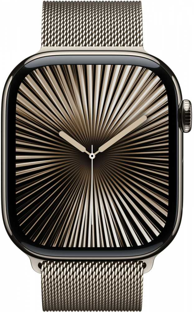 Išmanusis laikrodis Apple Watch Series 10 LTE 46mm natūralaus titano korpusas su natūralia Milano apyranke - M/L