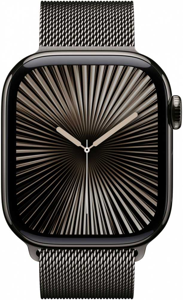 Išmanusis laikrodis Apple Watch Series 10 LTE 42mm titano korpusas su Milanese apyranke Slate