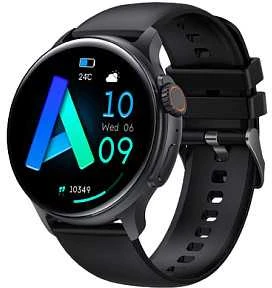 Emporia Išmanusis laikrodis „Joy“ vyrams ir moterims, fitneso laikrodis, sportinis laikrodis senjorams, sveikatos laikrodis, telefono funkcija, „Bluetooth“ žadintuvas, juodas