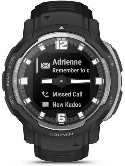 Išmanusis laikrodis Garmin Instinct® Crossover - Standard Edition, Juodos spalvos