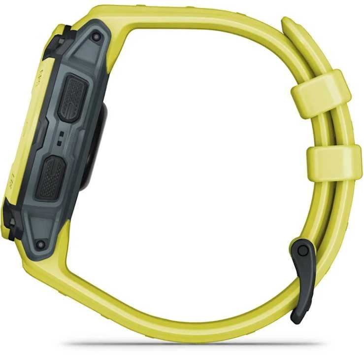 Išmanusis laikrodis Garmin Instinct E – 45 mm, Su laimo spalvos dirželiu