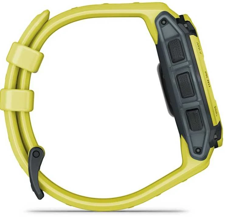 Išmanusis laikrodis Garmin Instinct E – 45 mm, Su laimo spalvos dirželiu