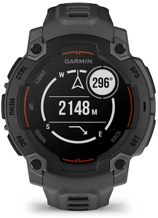 Išmanusis laikrodis Garmin Instinct E – 45 mm, Juodas with Charcoal Band