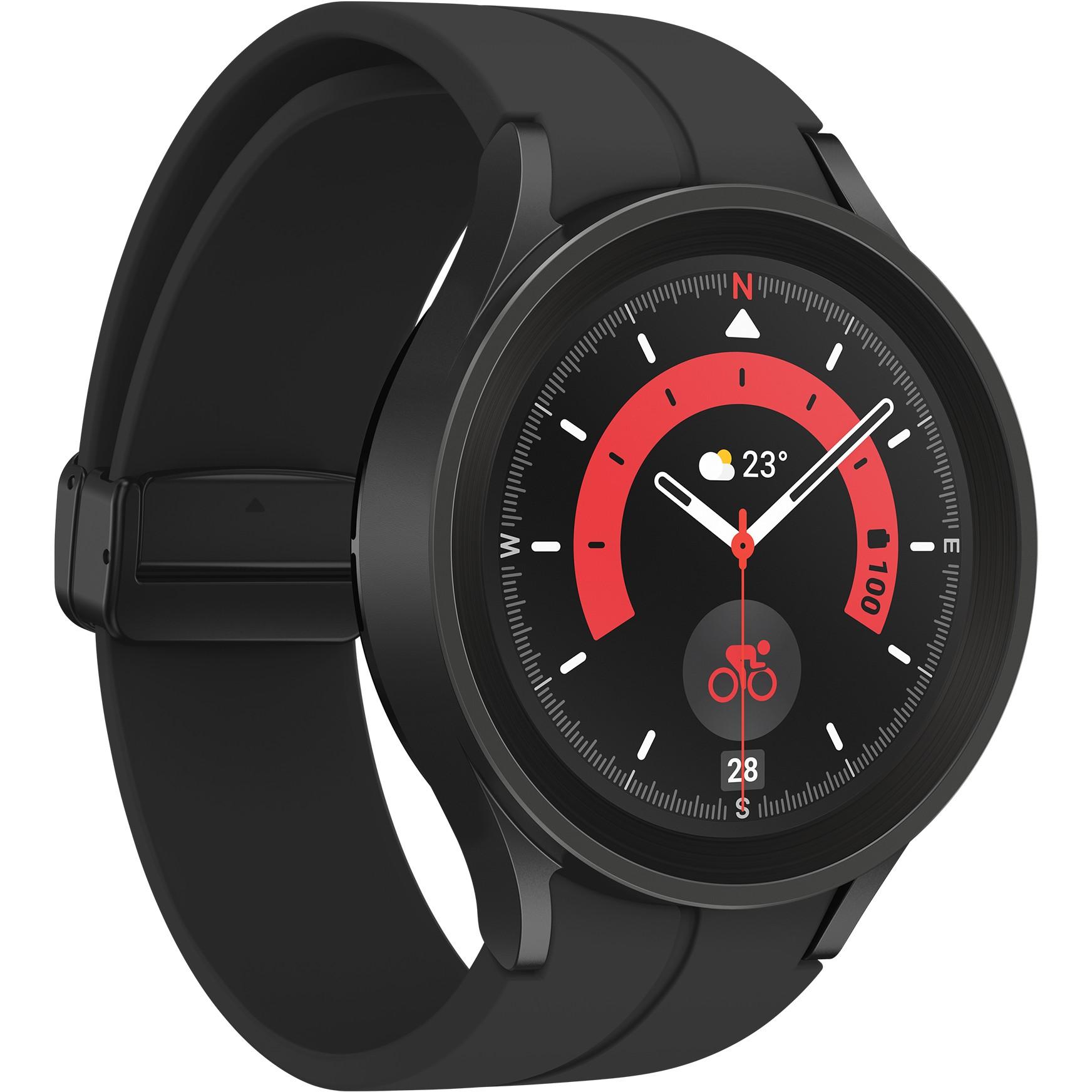 Išmanusis laikrodis Samsung Galaxy Watch Pro 5 BT (45 mm), Juodo titano spalvos