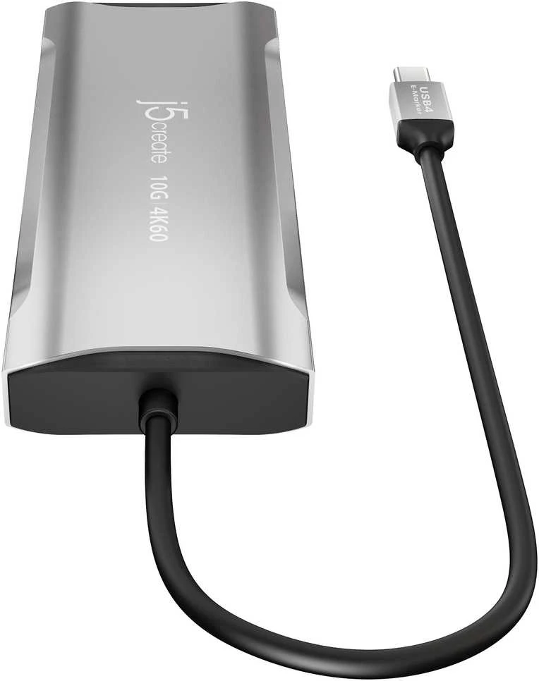 J5create – 4K60 Elite USB-C trijų monitorių 10 Gbps mini dokas