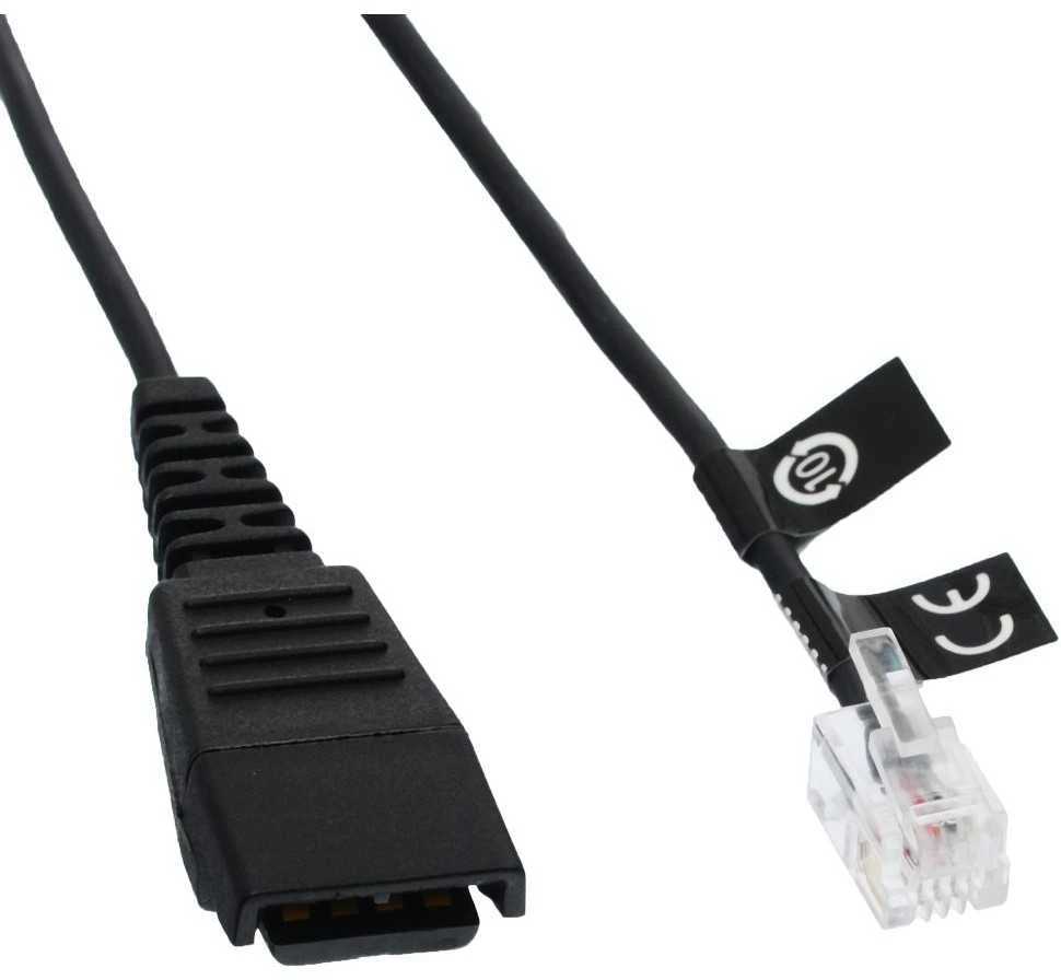 Yealink Jabra kaina QD iki RJ10 2m (8800-01-06)