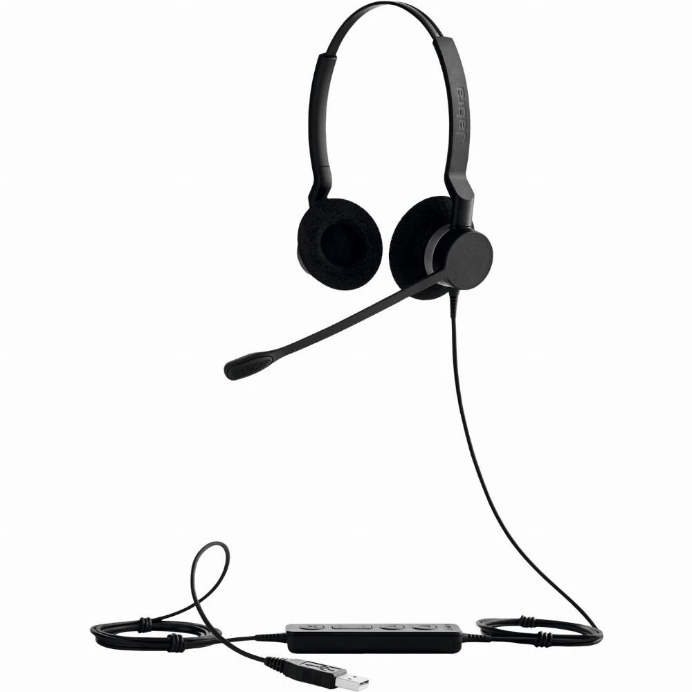 Ausinės Jabra Biz 2300 USB Duo tipas: 82 E-STD, Juodos spalvos