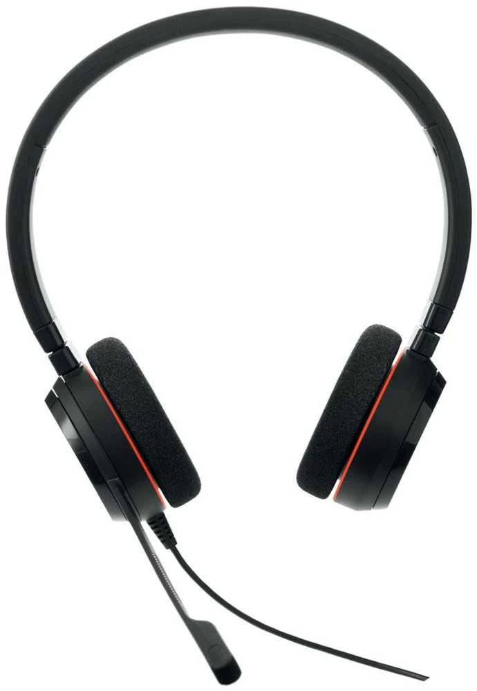 JABRA Evolve 20SE MS stereo Special Edition ausinės on-ear su laidu USB Certified skirta Skype skirta Business