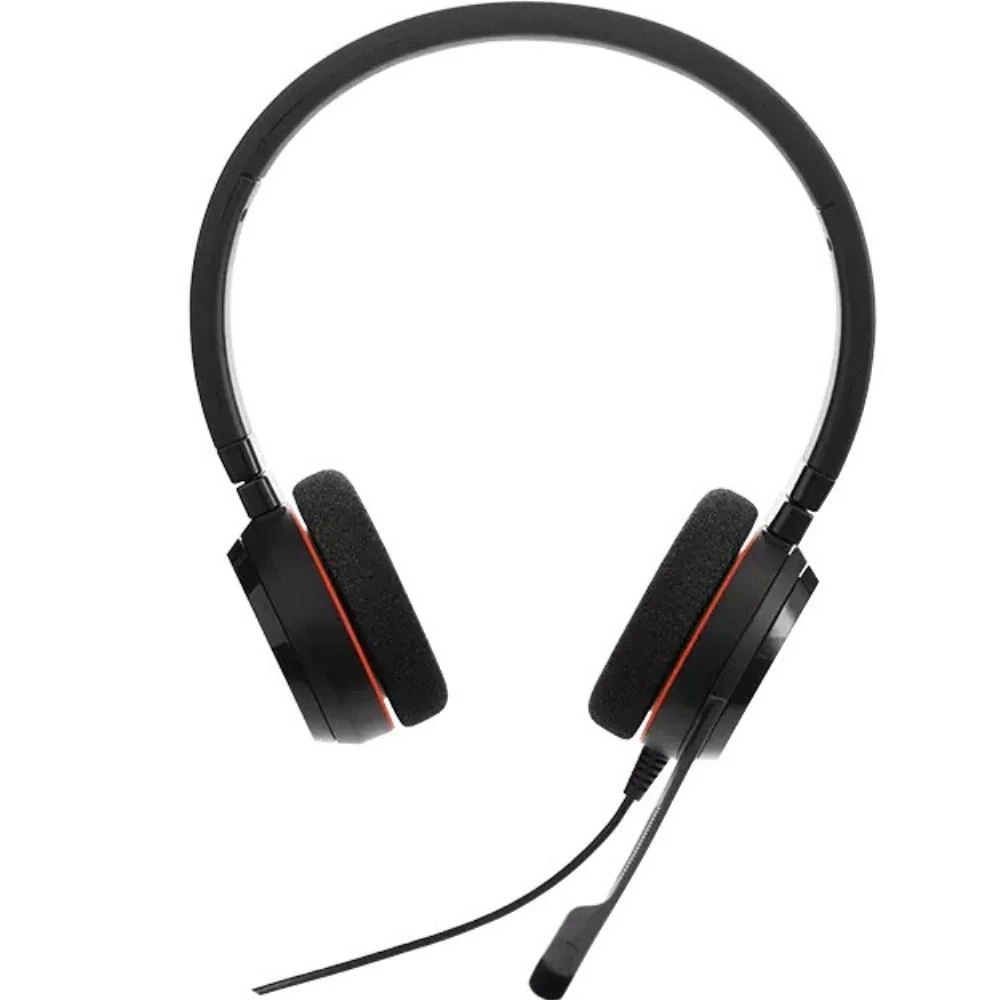 Ausinės JABRA EVOLVE 20 UC Stereo USB su lankeliu ant galvos triukšmo slopinimas USB jungtis su užtildymo mygtuku ir garsumo valdymu ant laido