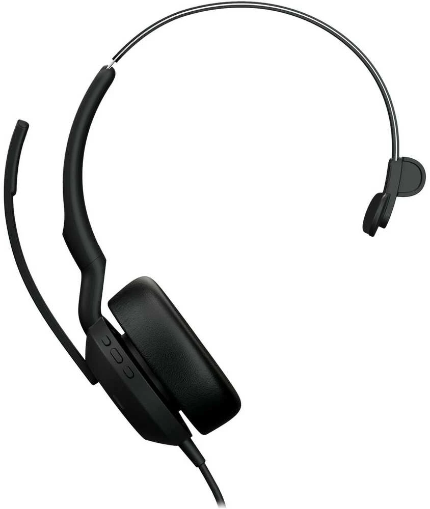 Ausinės Jabra Evolve2 50 USB-A, UC, Mono, juodos spalvos